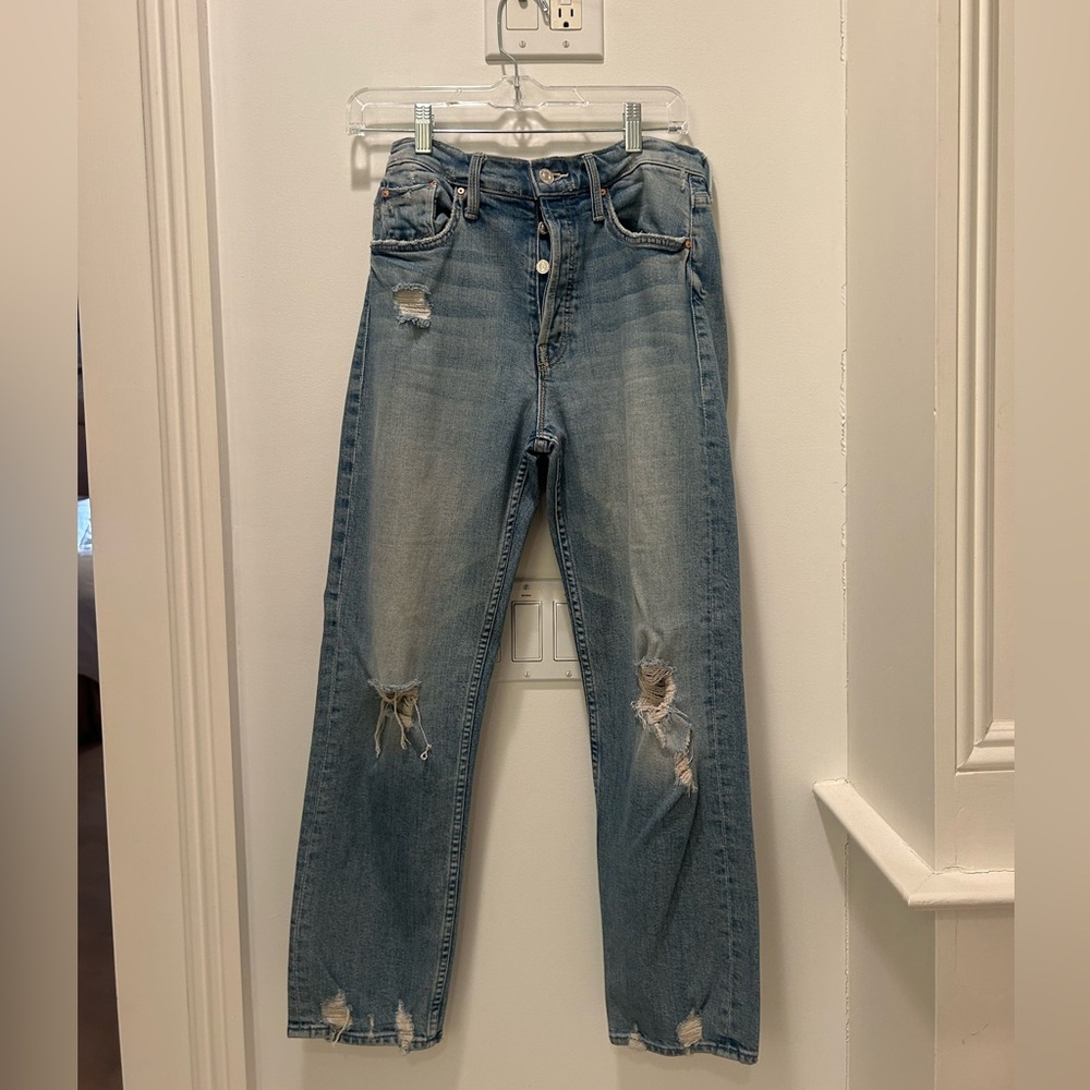 MOTHER The Tomcat Light Blue Denim